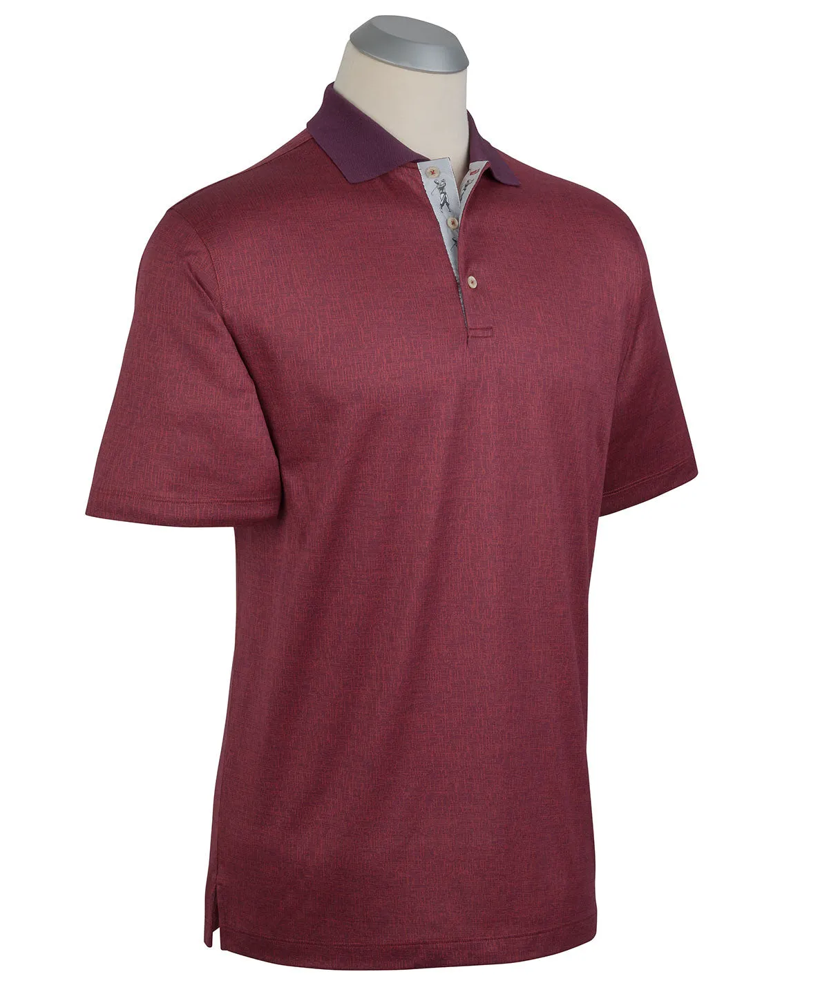 Heritage Italian Cotton Jacquard Polo Shirt