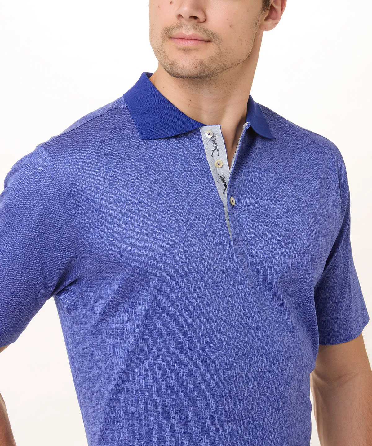 Heritage Italian Cotton Jacquard Polo Shirt