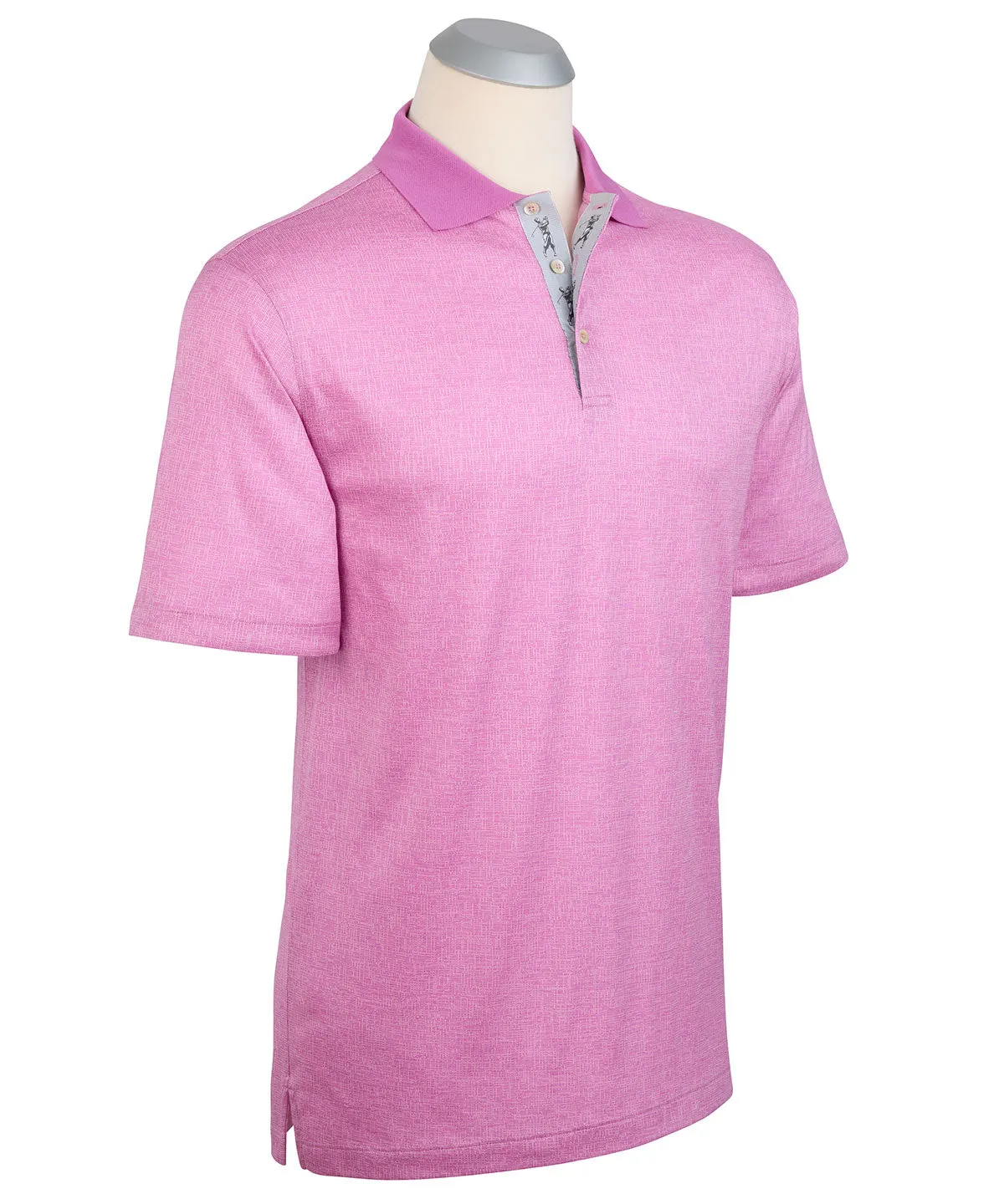 Heritage Italian Cotton Jacquard Polo Shirt