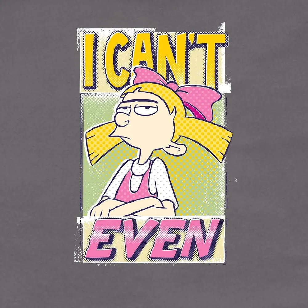 Hey Arnold! I Can't Even Women's Fleece Crop Hooded Sweatshirt