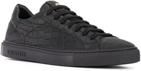 Hide&Jack Essence Croco sneakers Black