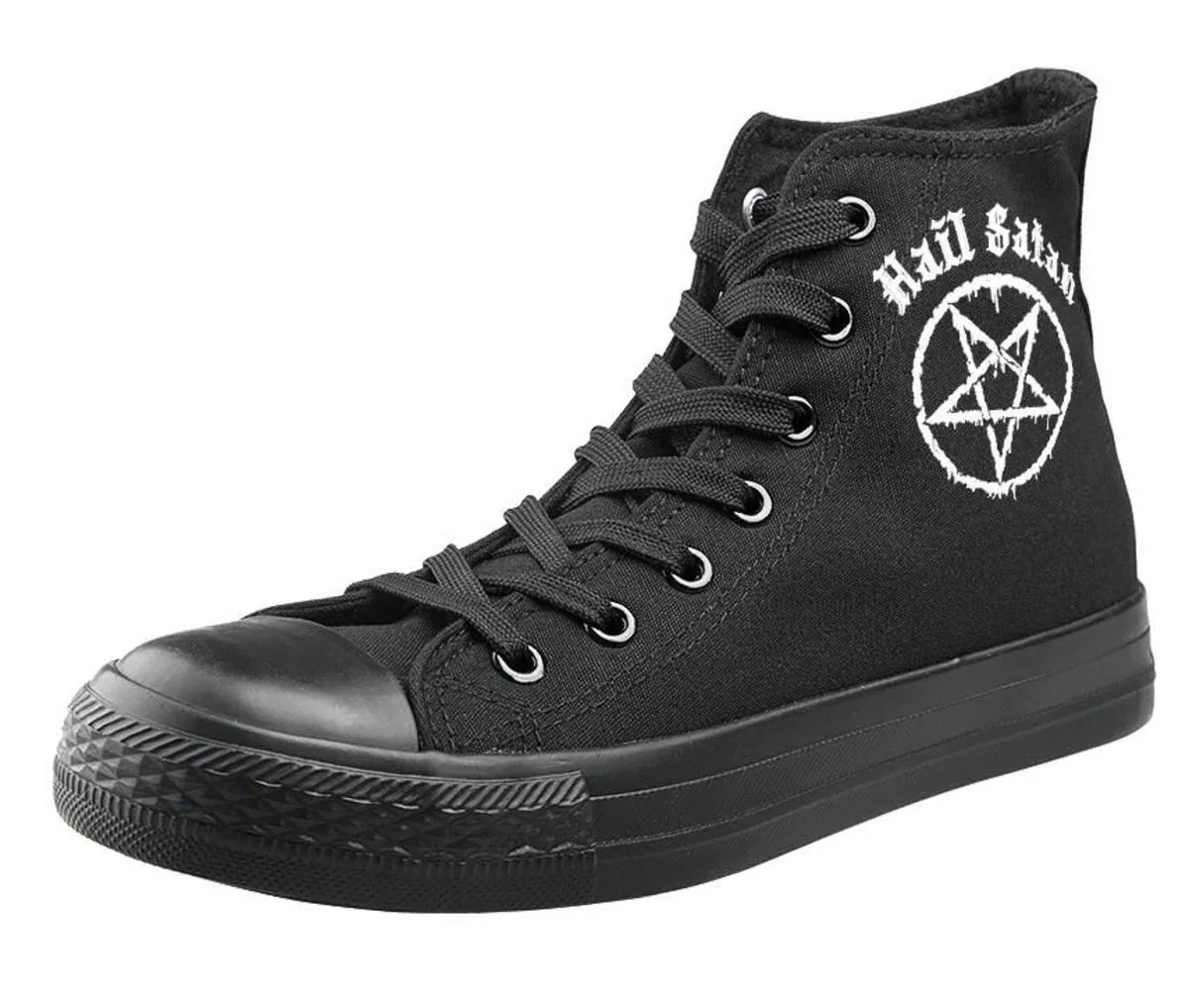 high sneakers unisex Hail Satan - AMENOMEN - OMEN112TRAMP  -  Metal-shop