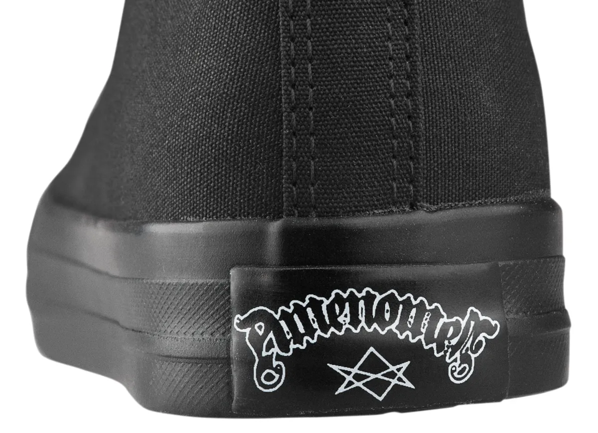 high sneakers unisex Hail Satan - AMENOMEN - OMEN112TRAMP  -  Metal-shop