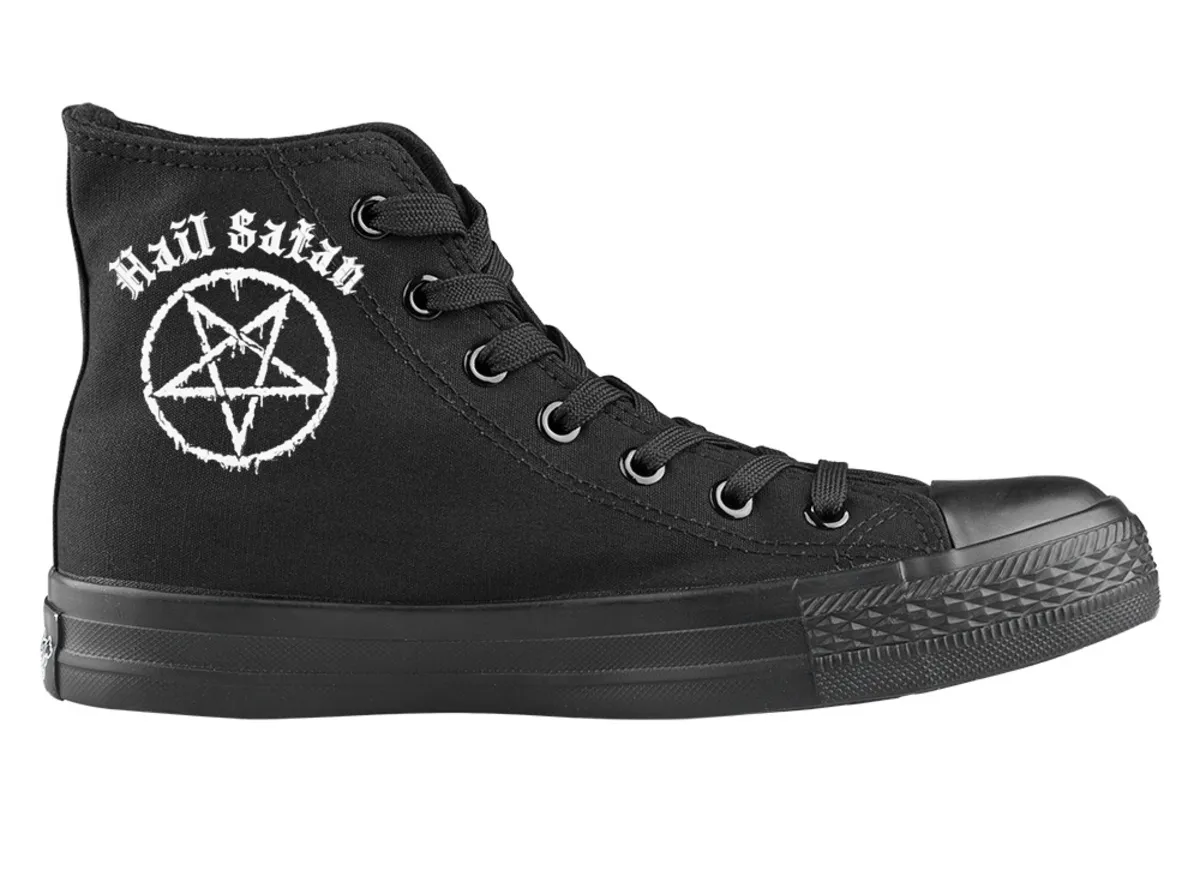 high sneakers unisex Hail Satan - AMENOMEN - OMEN112TRAMP  -  Metal-shop