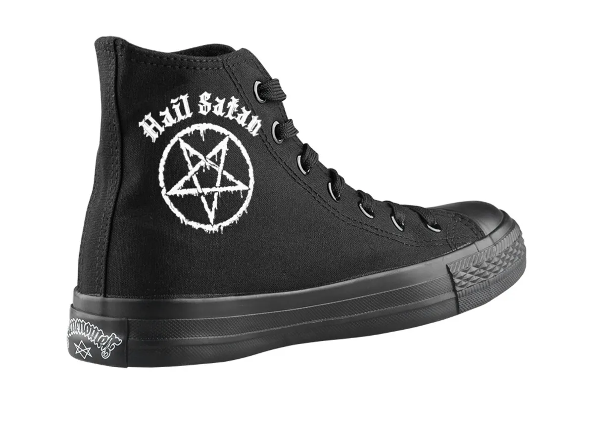 high sneakers unisex Hail Satan - AMENOMEN - OMEN112TRAMP  -  Metal-shop