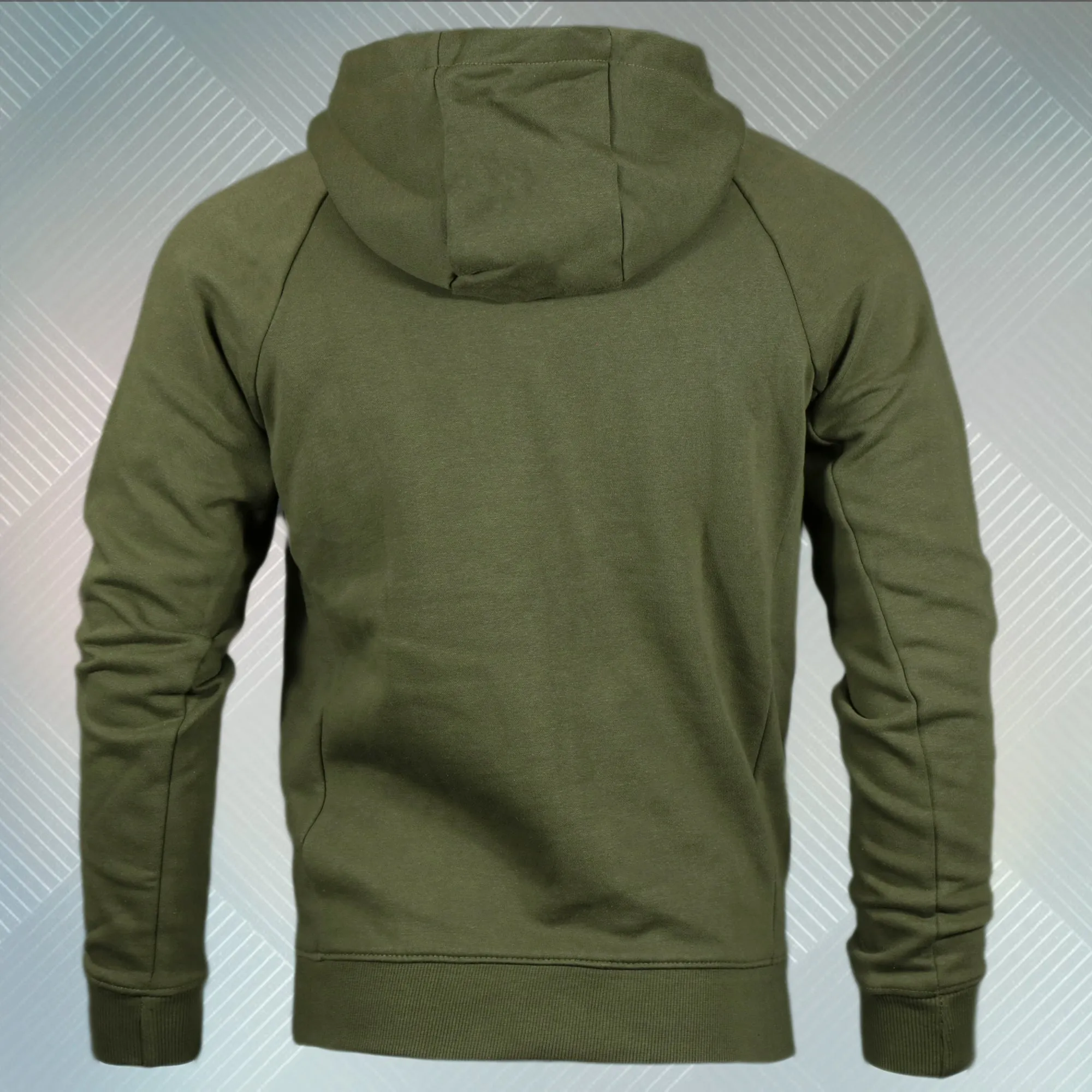 Hoodie Zip Up | Modern Basic Fleece Olive Zip Up Hoodie