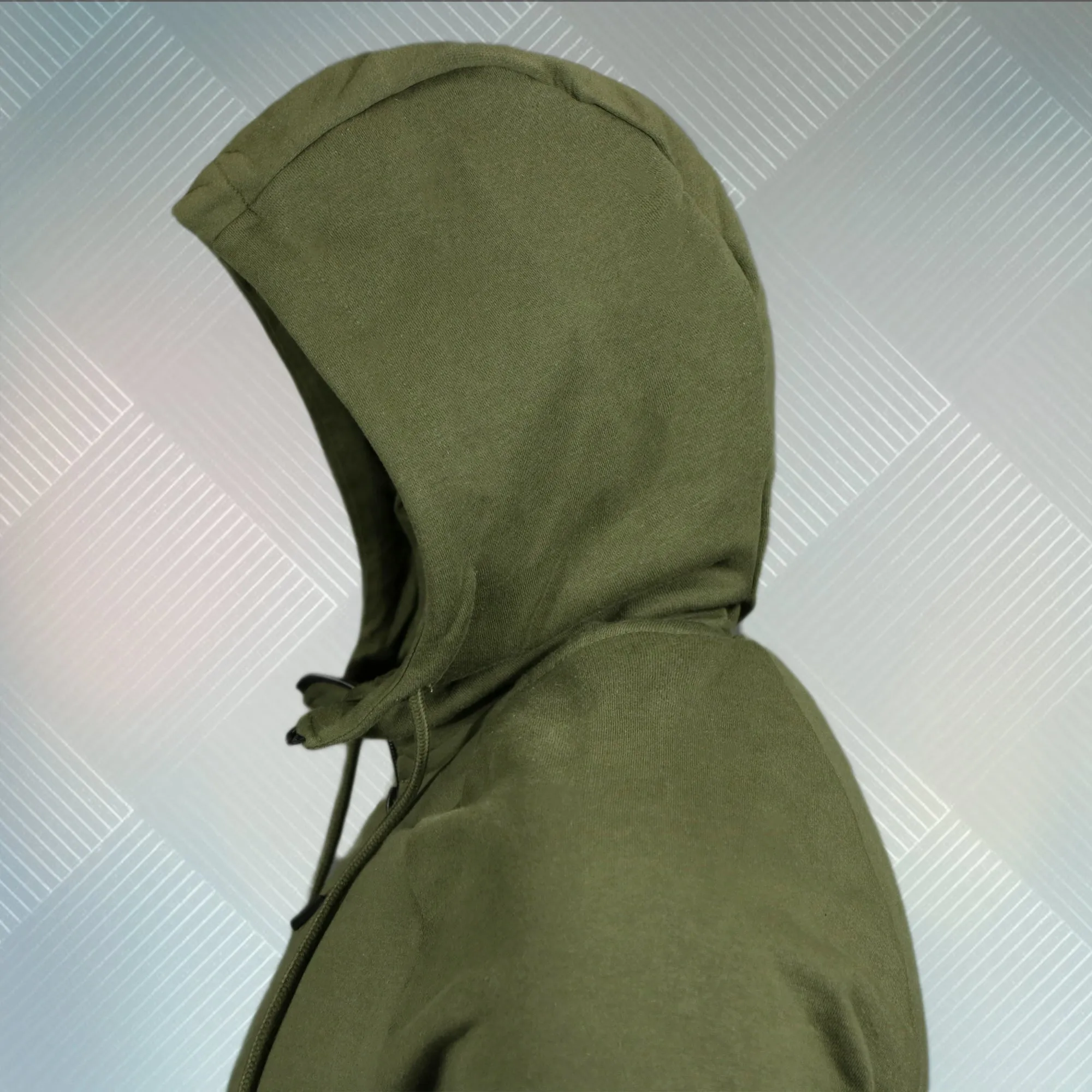 Hoodie Zip Up | Modern Basic Fleece Olive Zip Up Hoodie