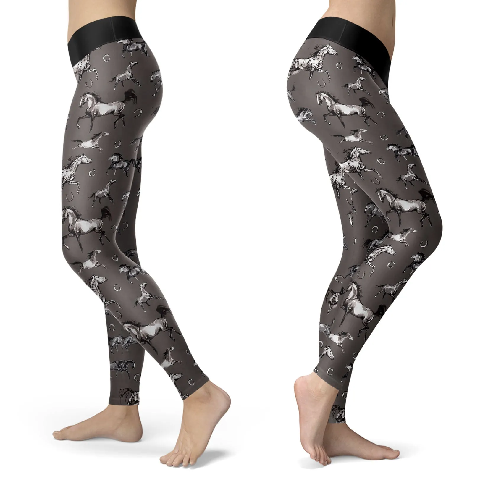 Horse Leggings Watercolor