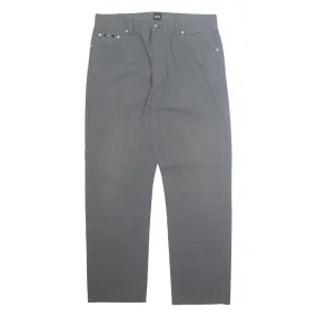 HUGO BOSS Mens Trousers Grey Regular Straight W36 L32