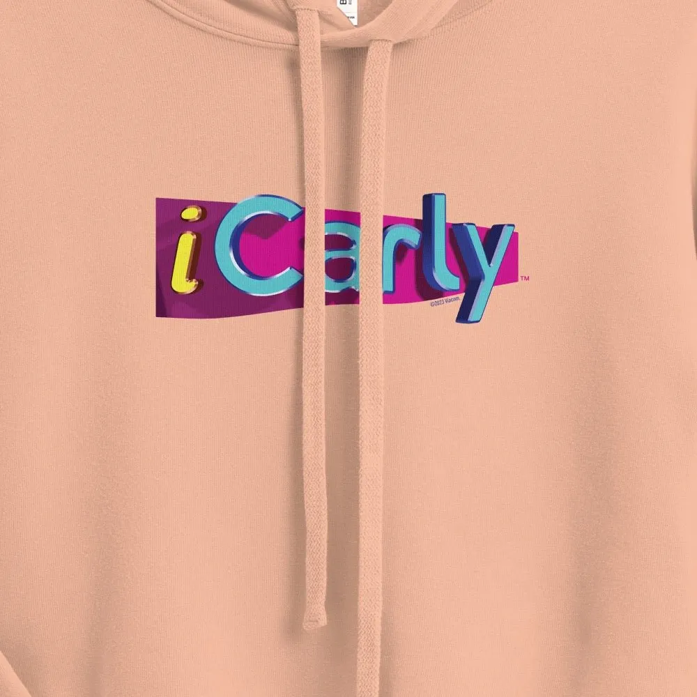 iCarly Logo Women's Fleece Crop Hooded Sweatshirt