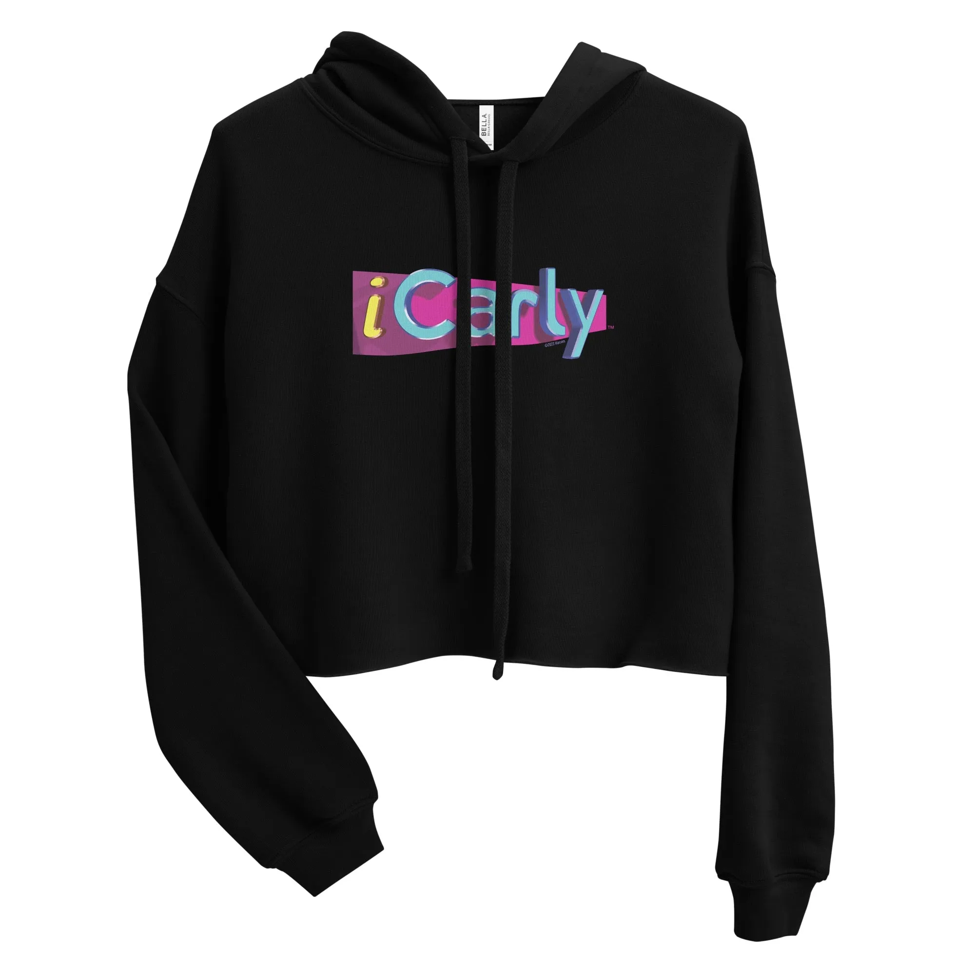 iCarly Logo Women's Fleece Crop Hooded Sweatshirt