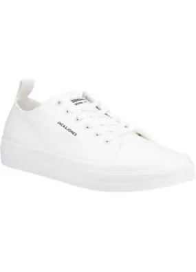 Jack & Jones White Bayswater Canvas Trainers | Grattan