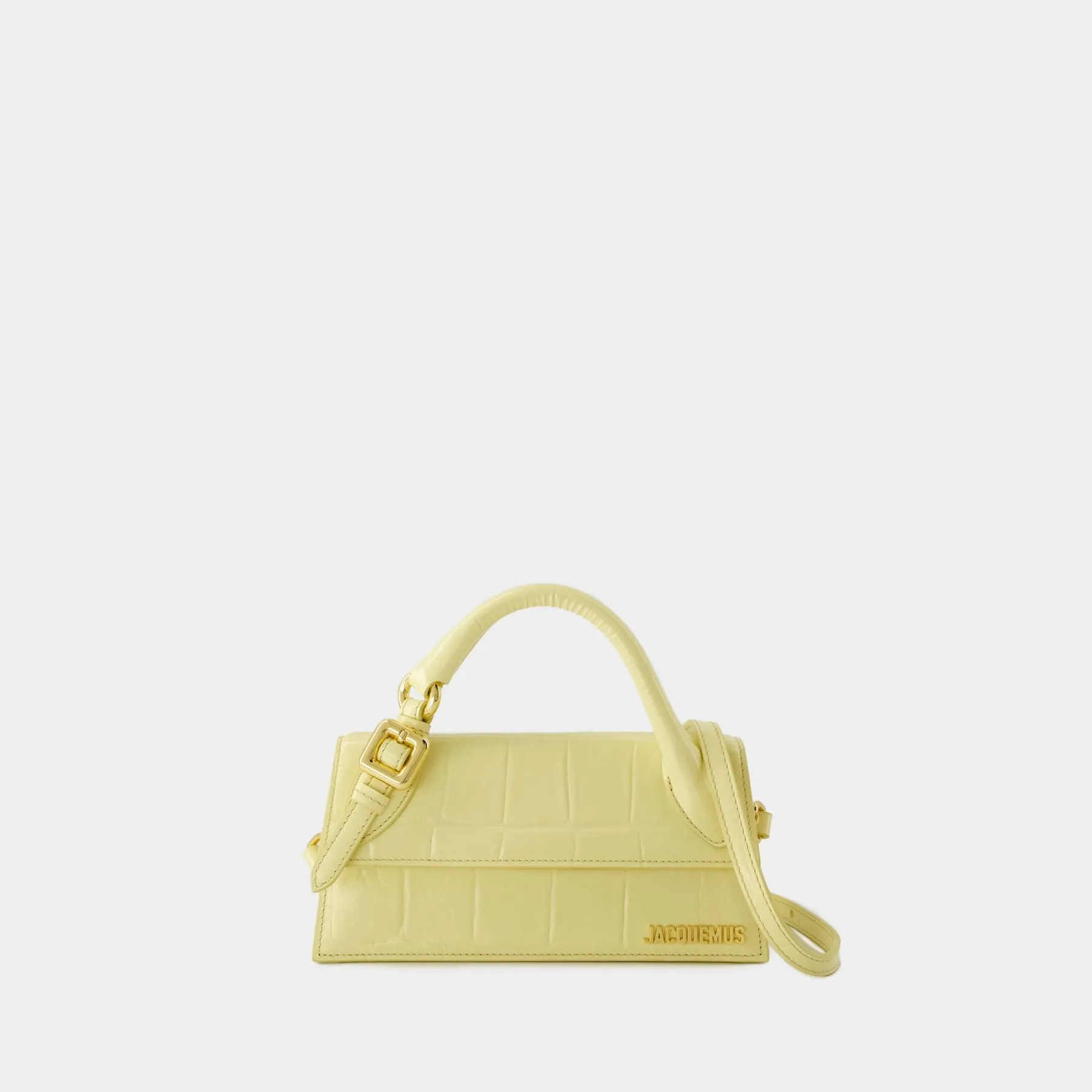 Jacquemus  Le Chiquito Long Boucle Bag- Jacquemus - Leather - Yellow