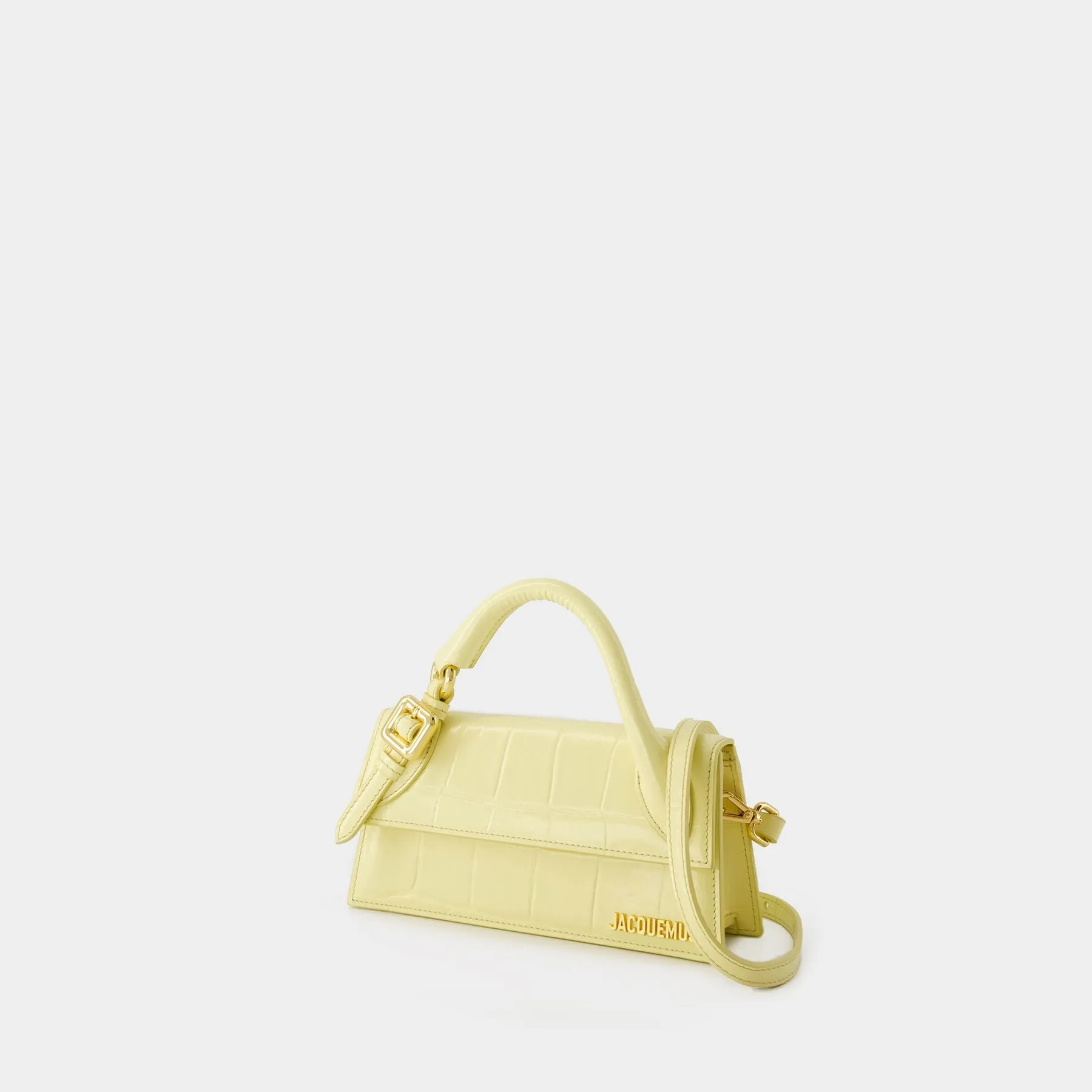 Jacquemus  Le Chiquito Long Boucle Bag- Jacquemus - Leather - Yellow