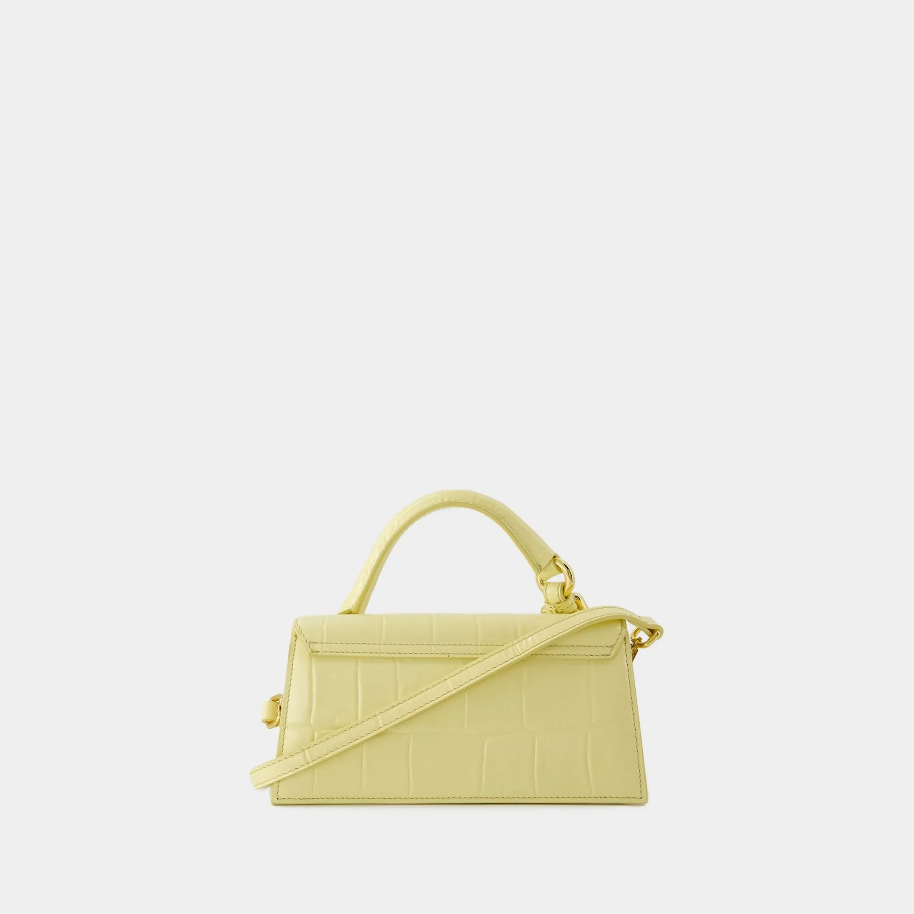 Jacquemus  Le Chiquito Long Boucle Bag- Jacquemus - Leather - Yellow