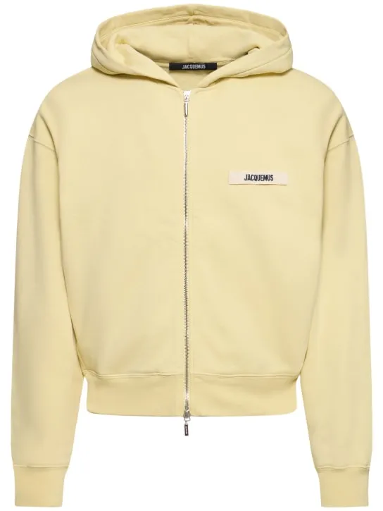 Jacquemus   Le Hoodie Gros Grain zip-up sweatshirt 