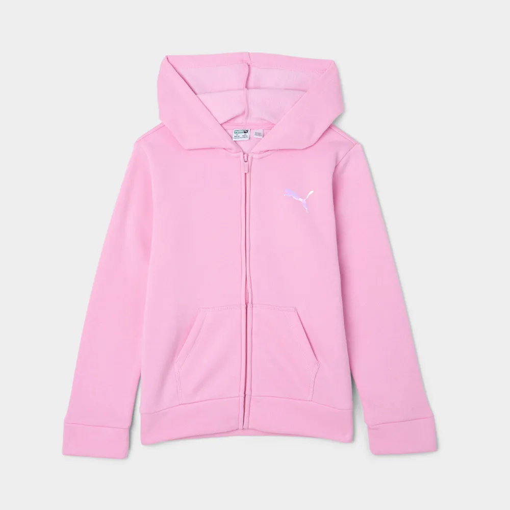 JD Sports Puma Junior Girls’ Core Pack Full-Zip Hoodie / Pink