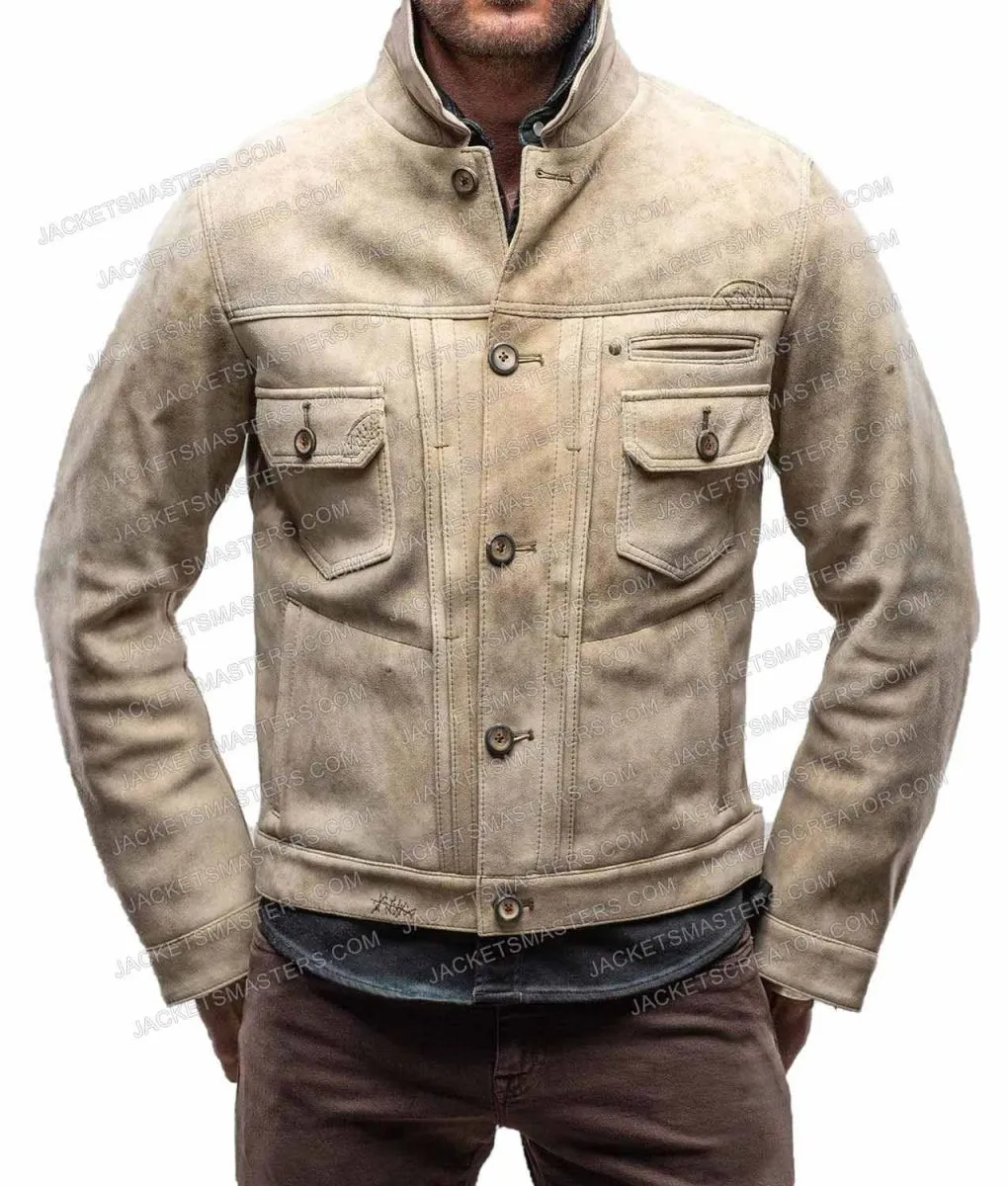 Jensen Ackles Big Sky Season 3 Suede Leather Jacket