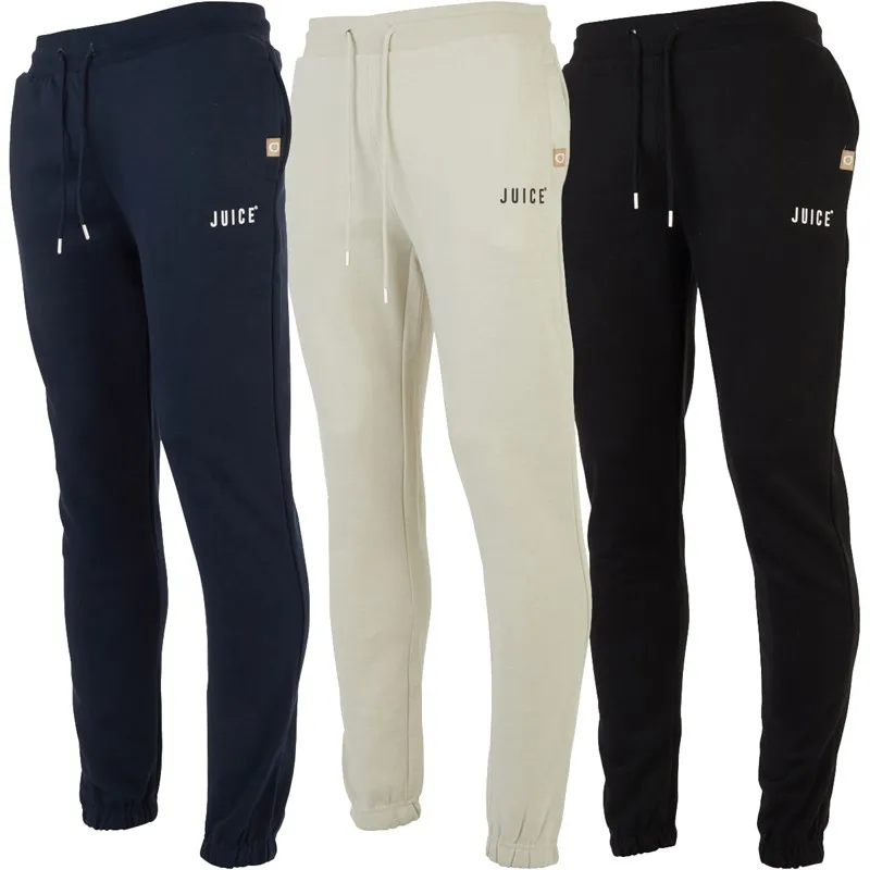 JUICE Mens Three Pack Malec Joggers Black/Navy/Stone