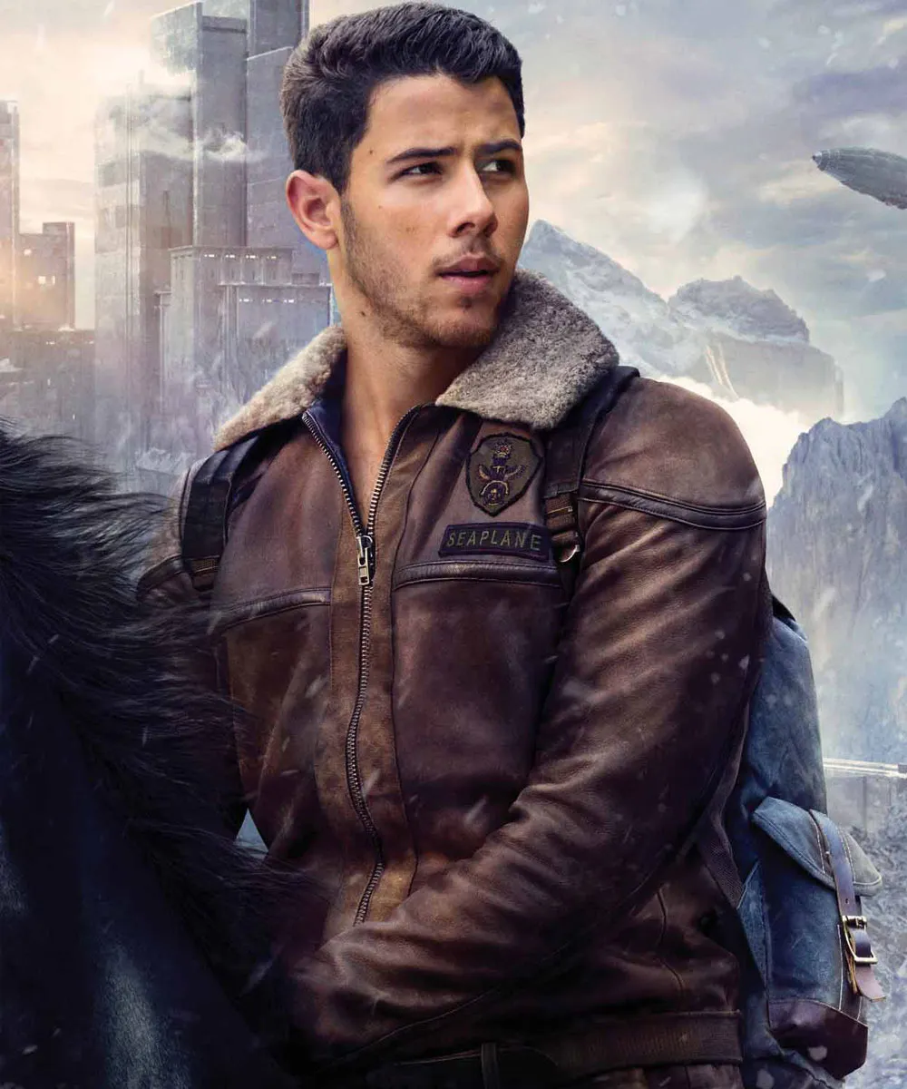 Jumanji The Next Level Alex Seaplane Leather Jacket