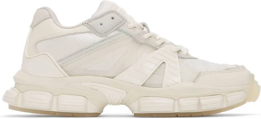 Juun.J Off-White Leather Sneakers