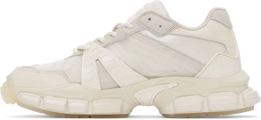 Juun.J Off-White Leather Sneakers