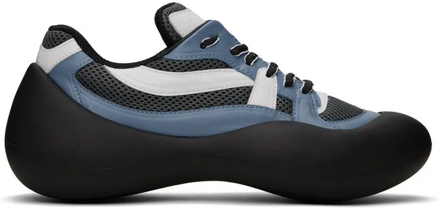 JW Anderson Blue & Black Bumper Hike Low Top Sneakers