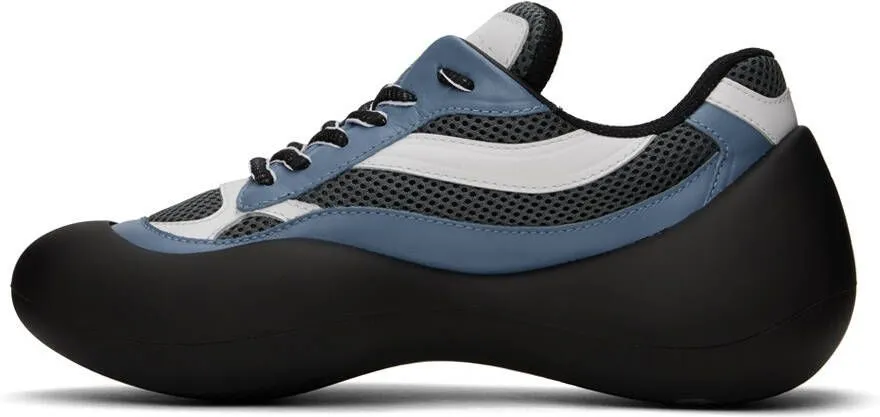 JW Anderson Blue & Black Bumper Hike Low Top Sneakers