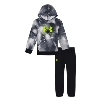 Kids' Under Armour Rival Washed Fade Hoodie and Joggers Set