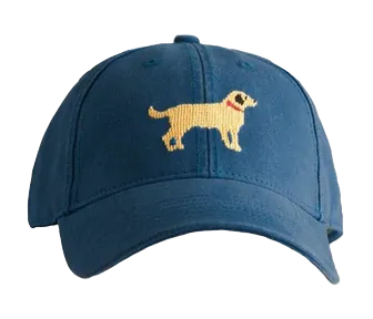 KIDS YELLOW LAB ON NAVY HAT