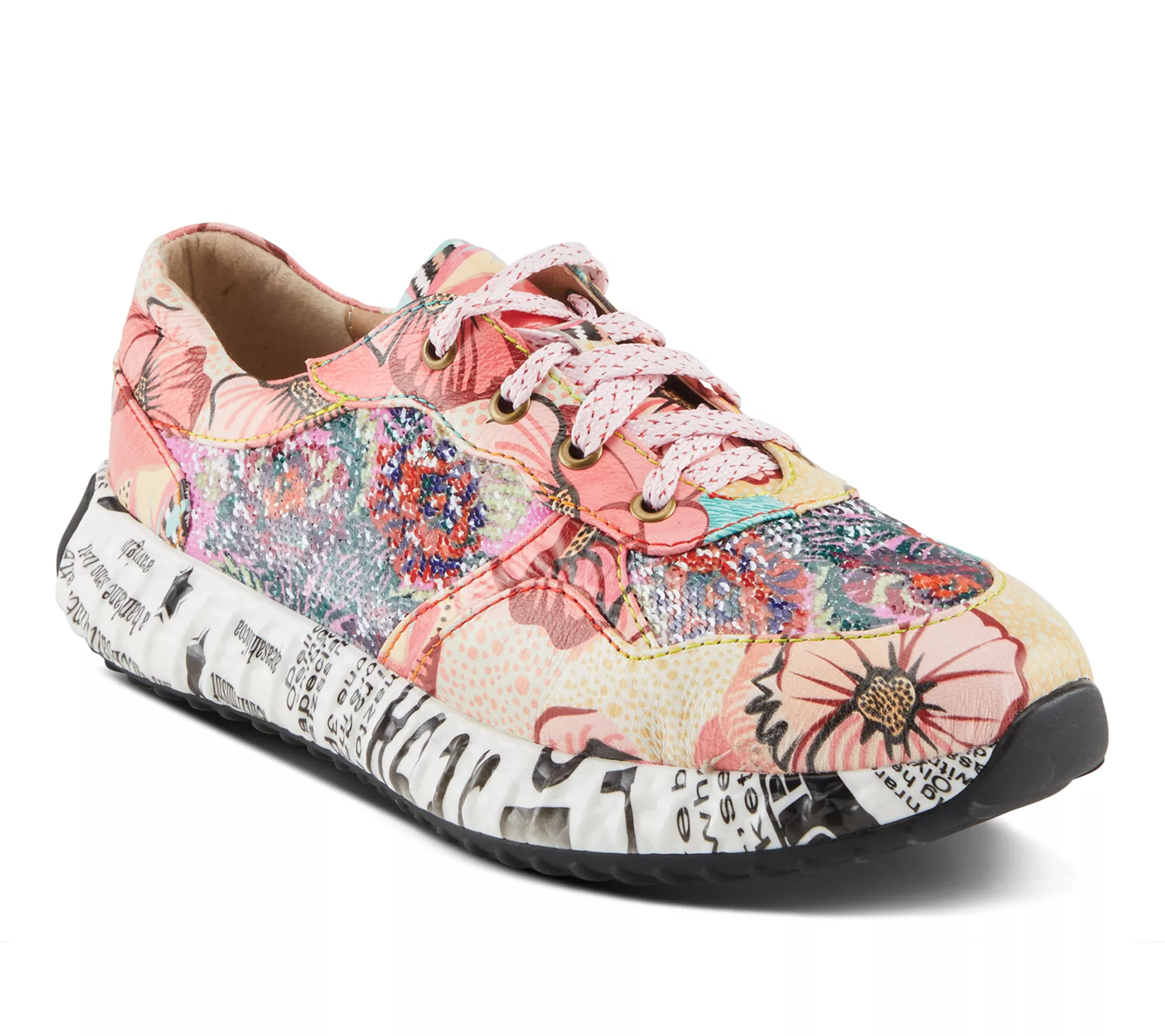 L'Artiste by Spring Step Lace-up Sneakers - Cabaret