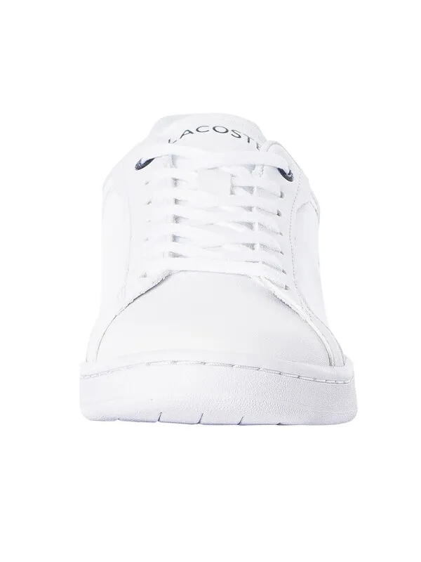 Lacoste Carnaby Pro BL23 1 SMA Leather Trainers - White/Navy