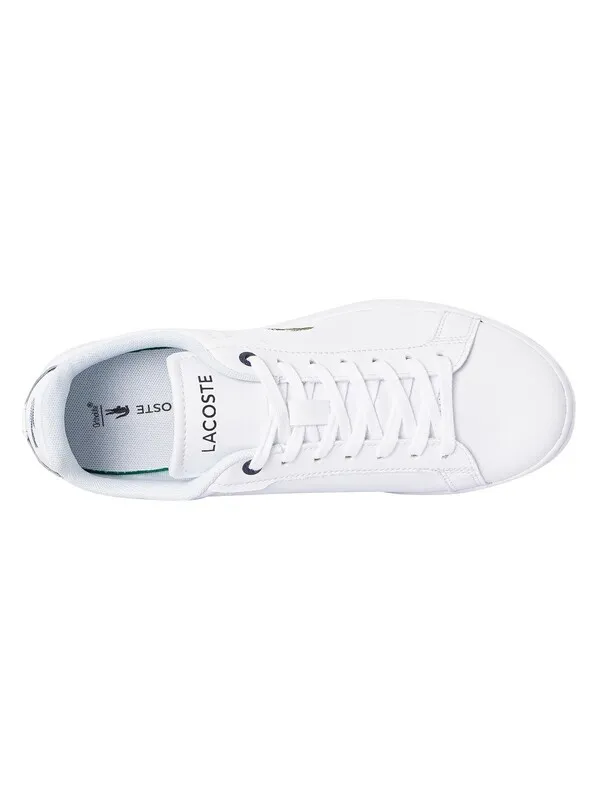 Lacoste Carnaby Pro BL23 1 SMA Leather Trainers - White/Navy