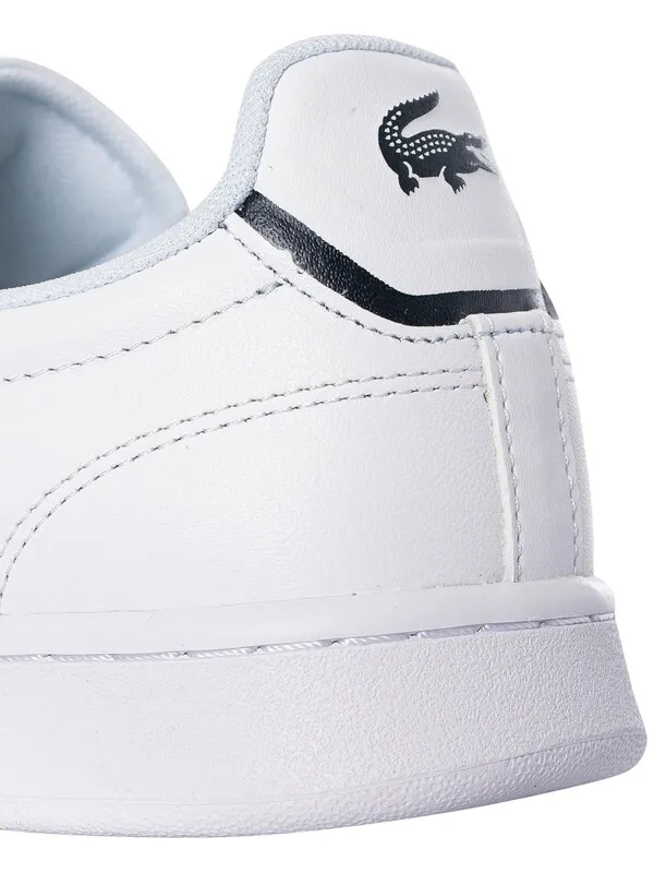 Lacoste Carnaby Pro BL23 1 SMA Leather Trainers - White/Navy