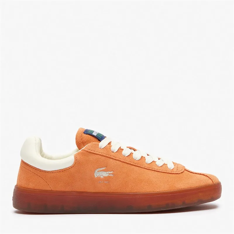 Lacoste Womens Baseshot Trainers Orange/Gum