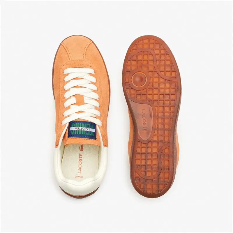 Lacoste Womens Baseshot Trainers Orange/Gum