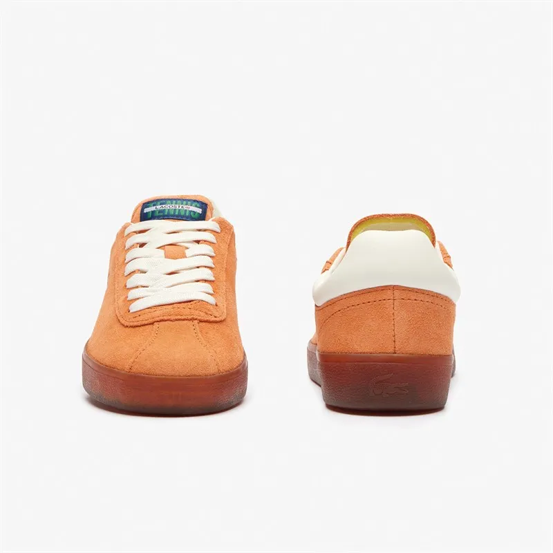 Lacoste Womens Baseshot Trainers Orange/Gum