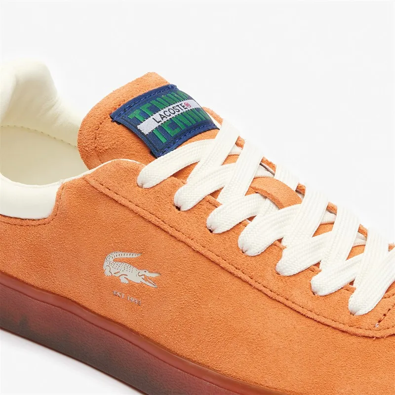 Lacoste Womens Baseshot Trainers Orange/Gum