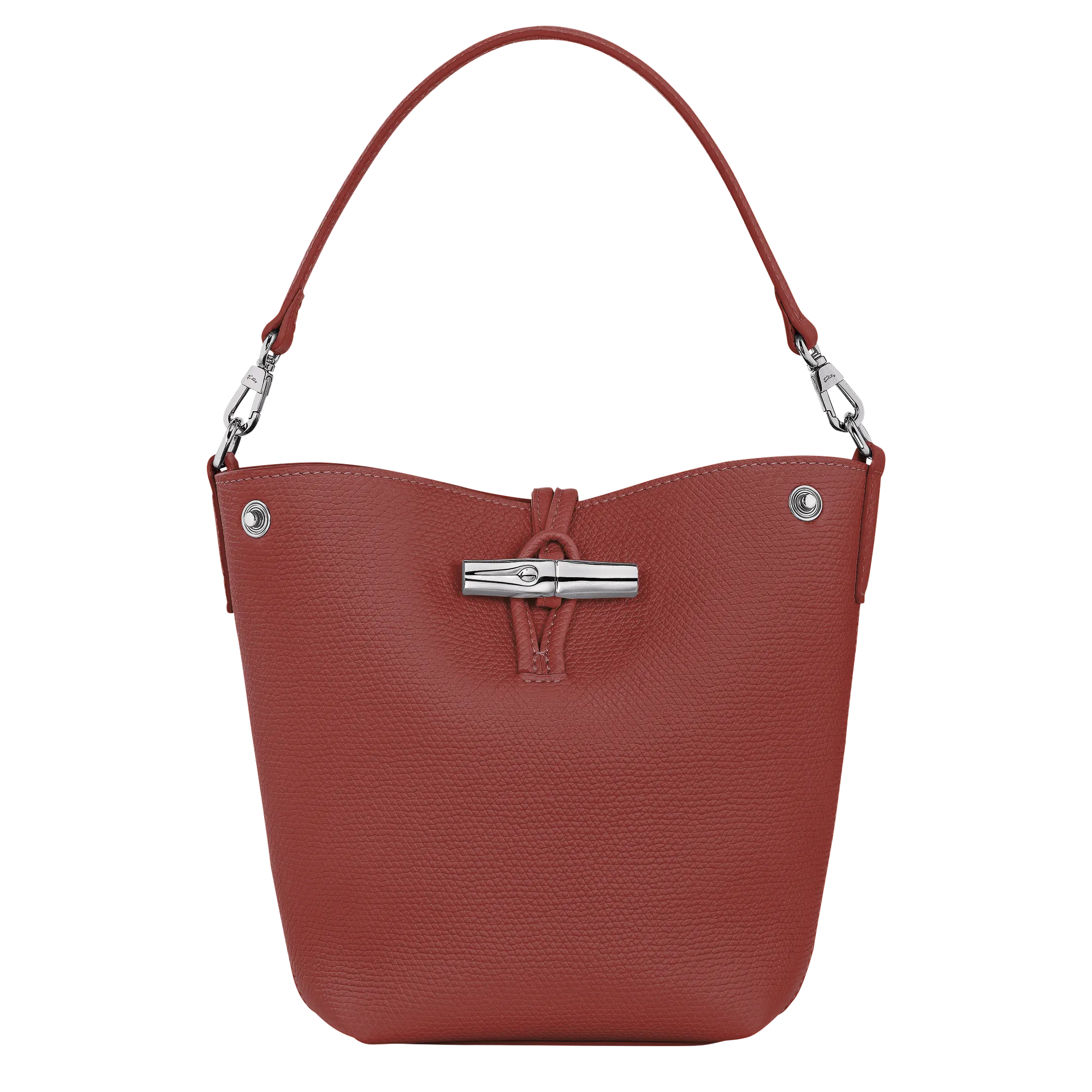 Le Roseau XS Bucket bag Chestnut - Leather