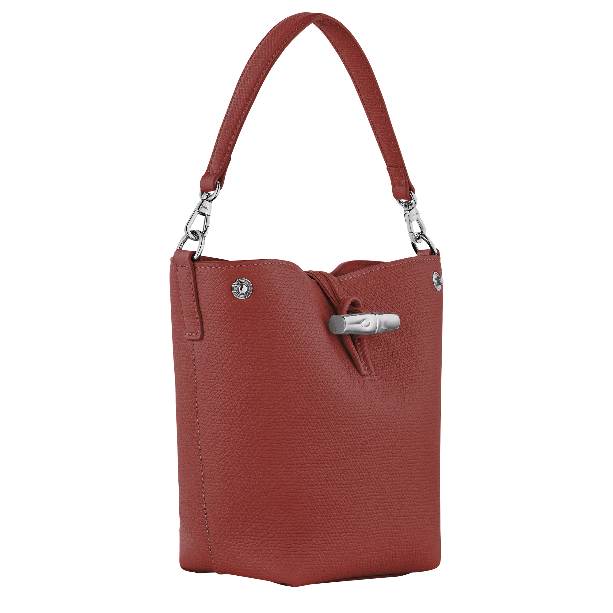 Le Roseau XS Bucket bag Chestnut - Leather