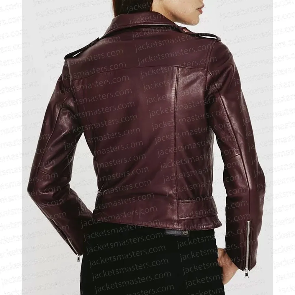 Legacies S04 Danielle Rose Russell Brown Leather Jacket