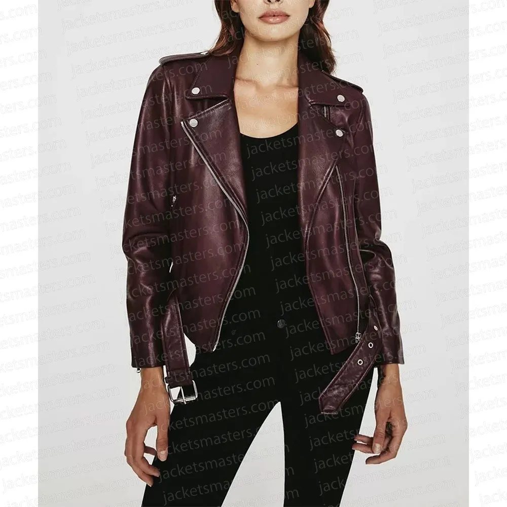 Legacies S04 Danielle Rose Russell Brown Leather Jacket