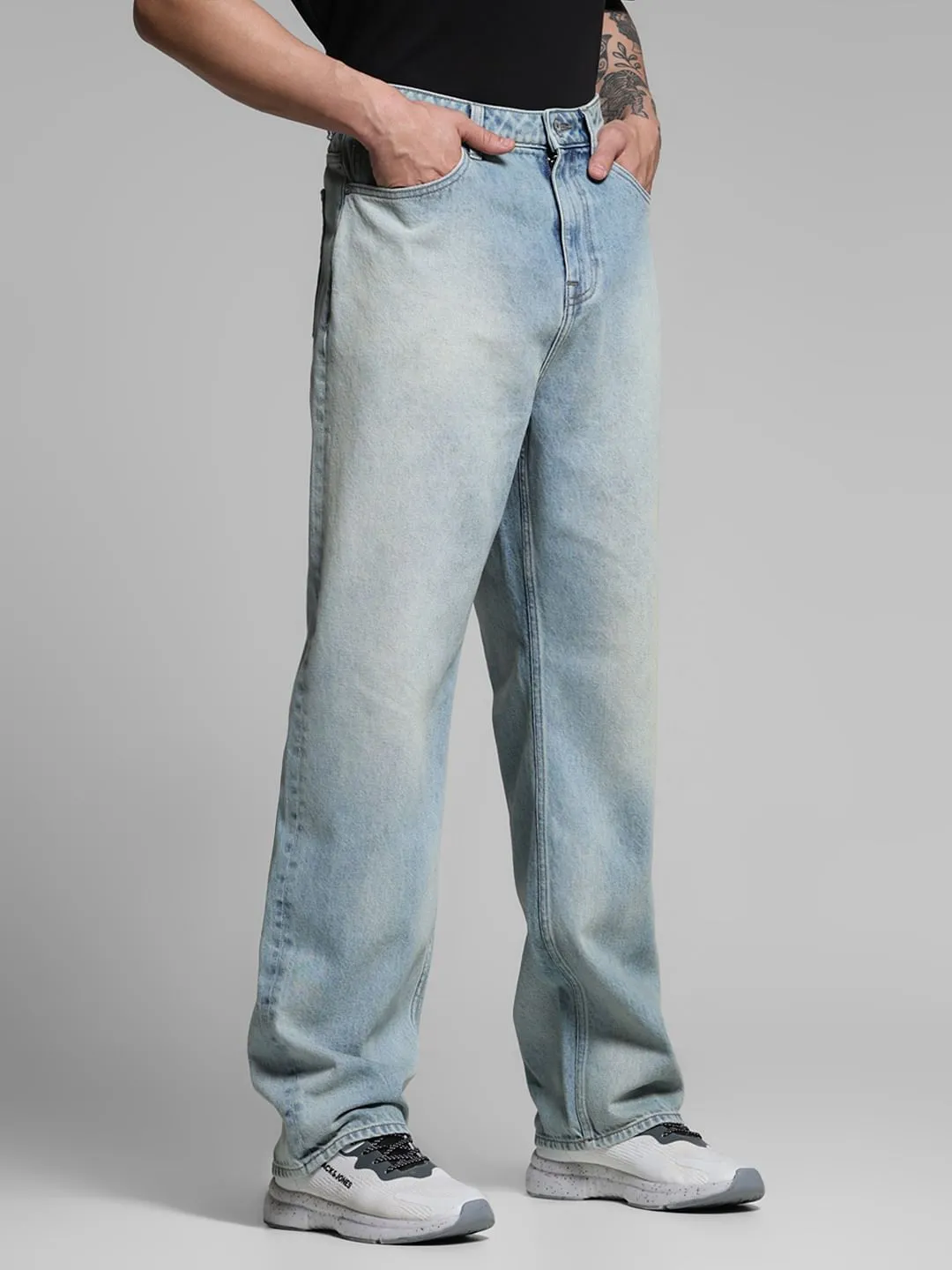 Light Blue High Rise Dario Loose Fit Jeans