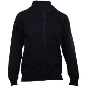 Loopback Full Zip Hoodie  Black