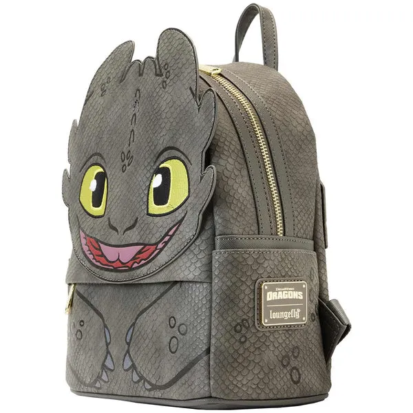 Loungefly x Dreamworks How To Train Your Dragon Toothless Cosplay Mini Backpack