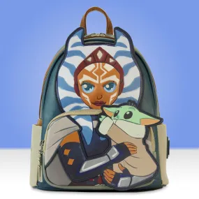 Loungefly x Star Wars The Mandalorian Ahsoka Holding Grogu Mini Backpack