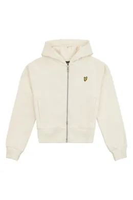 Lyle And Scott Girls Zip Up Hoodie Cream