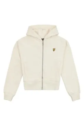 Lyle And Scott Girls Zip Up Hoodie Cream