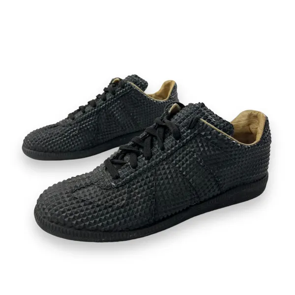 Maison Margiela Black Studded Diamond Replica Trainers 