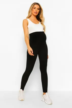 Maternity Crinkle Rib Over Bump Leggings